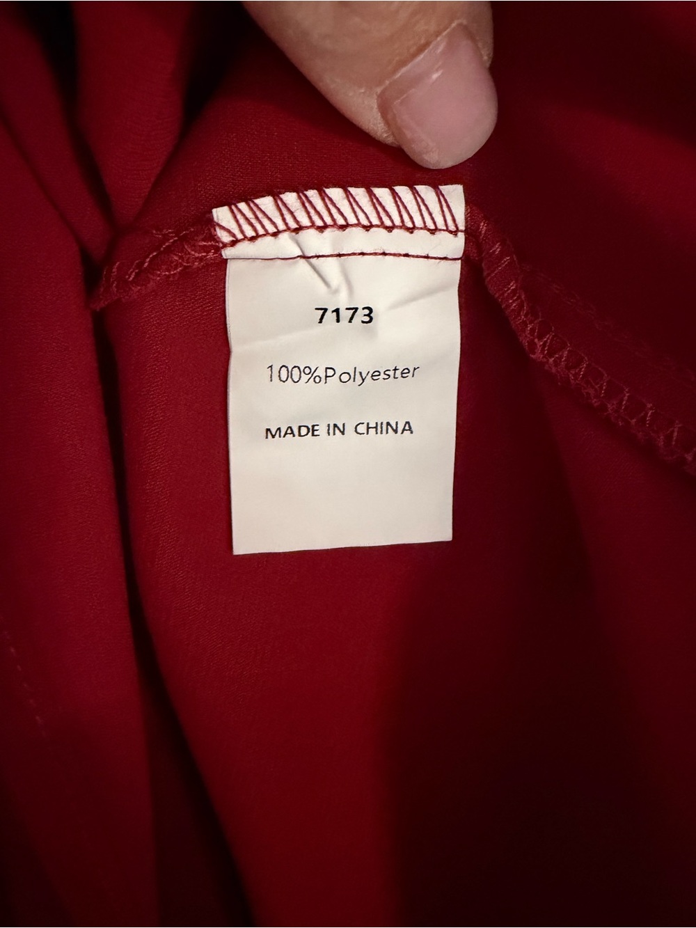Amazon Red Ruffle Sleeve Split-Neck Blouse - Picture 4 of 4